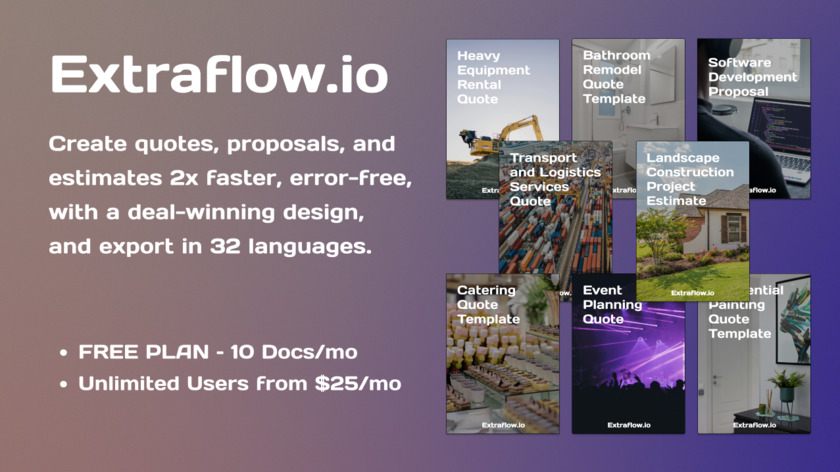 Extraflow.io Landing Page