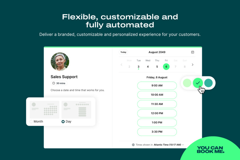YouCanBookMe Landing Page