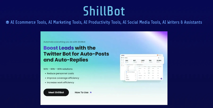 ShillBot Landing Page