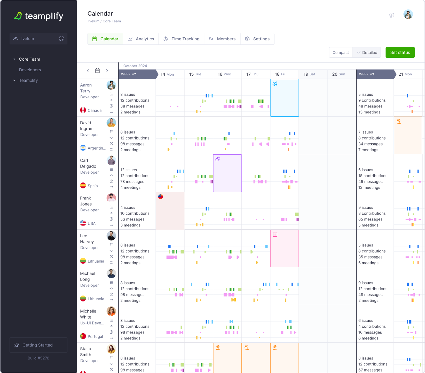 Teamplify Teamplify's Calendar