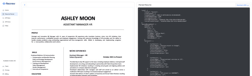 Recrew AI parser