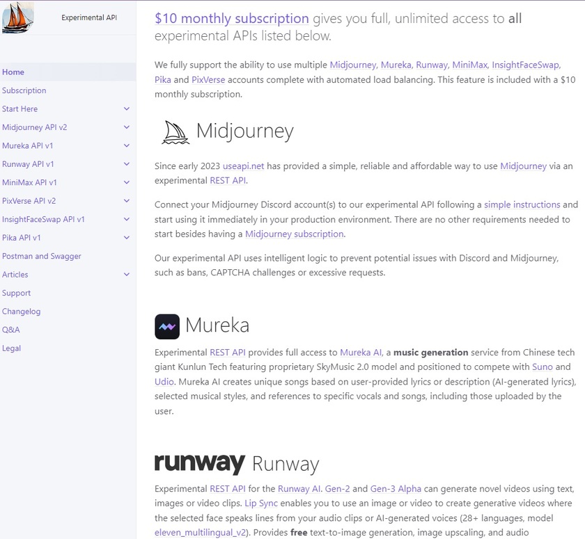 UseAPI.net Landing Page
