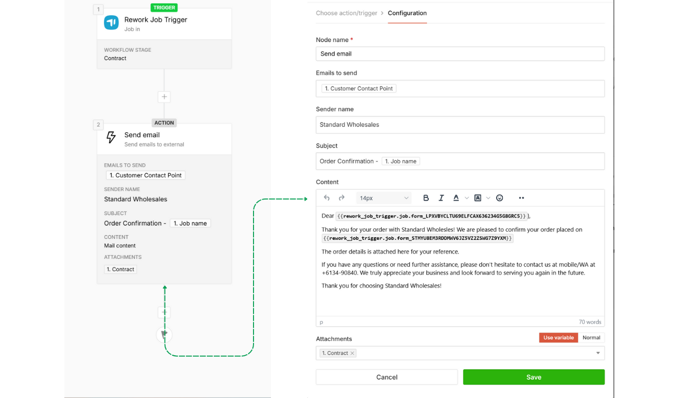 Rework.com Email Automation