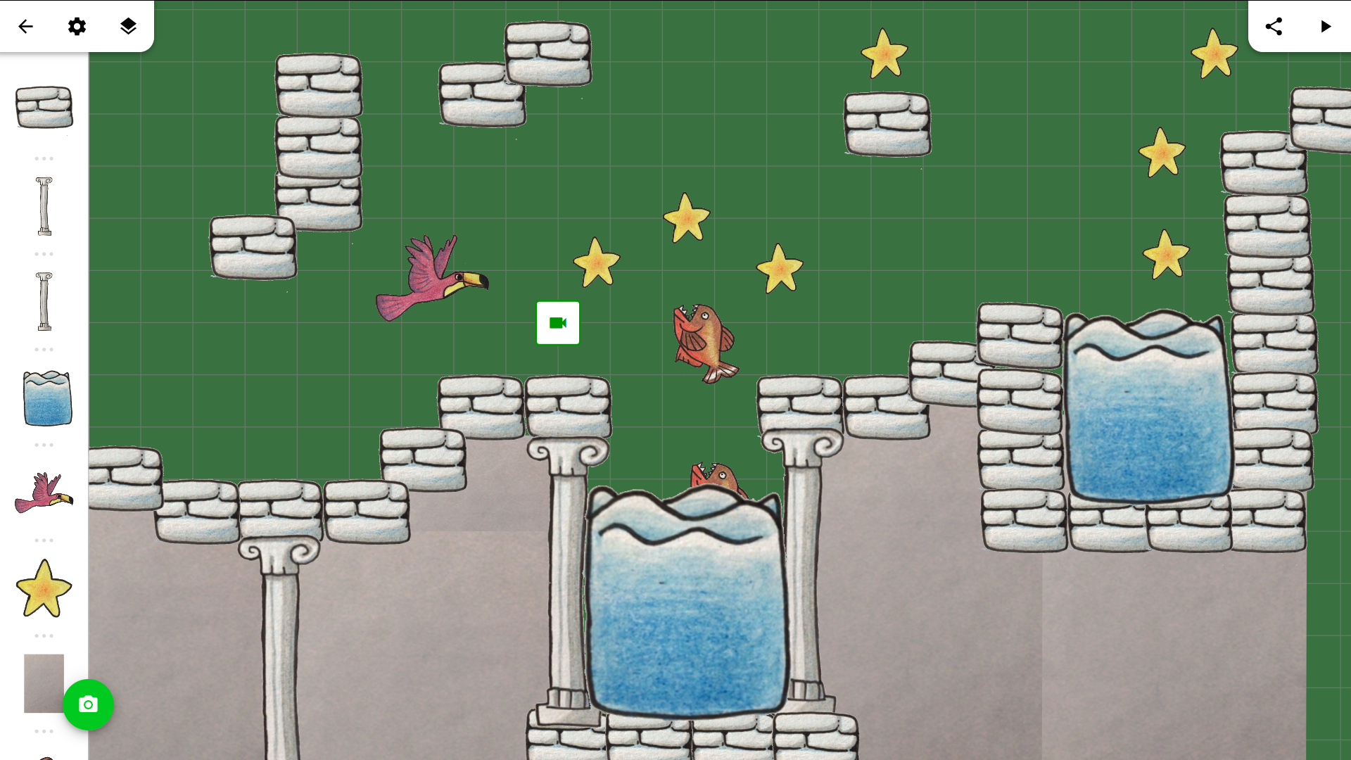 Candli A level of a platform game