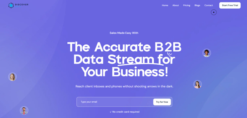 DiscoverData.io Landing Page