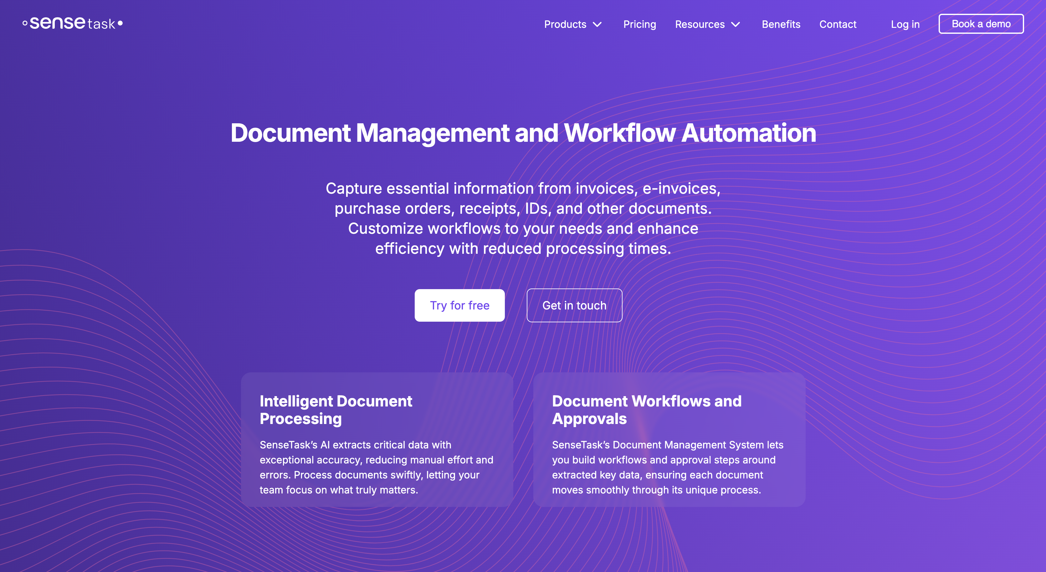 SenseTask Document Management and Workflow Automation