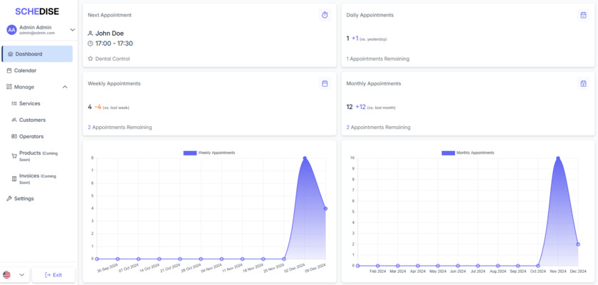 Schedise Landing Page