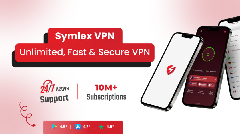 Symlex VPN Landing Page