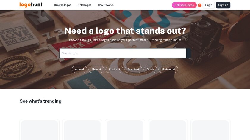 Logohunt Landing Page