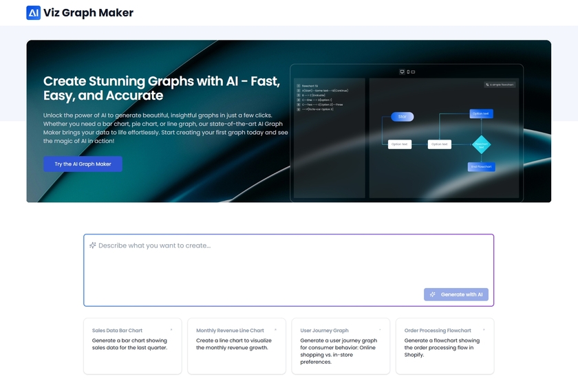 AIGraphMaker.net Landing Page