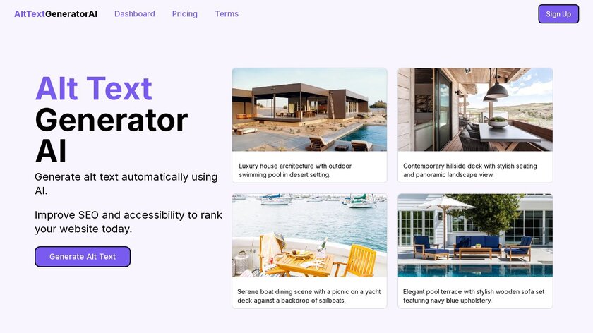 Alt Text AI Generator Landing Page