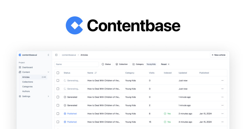 Contentbase.ai Landing Page