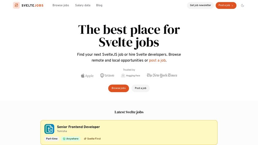 SvelteCareers Landing Page