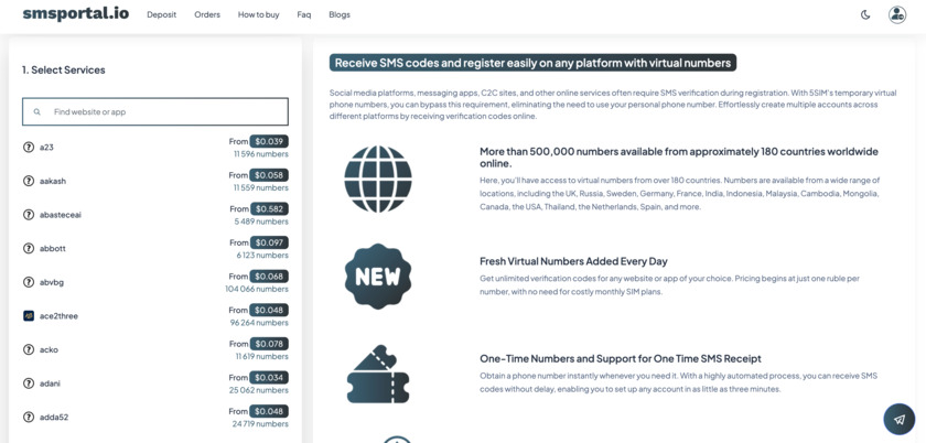 SMSPortal.io Landing Page