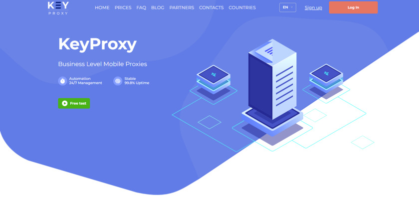 KeyProxy.net Landing Page