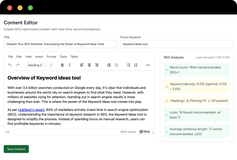 ConversionHQ App Conversion HQ content editor