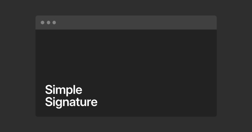 simplesignature.email Landing Page