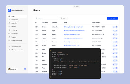 Kottster App screenshot