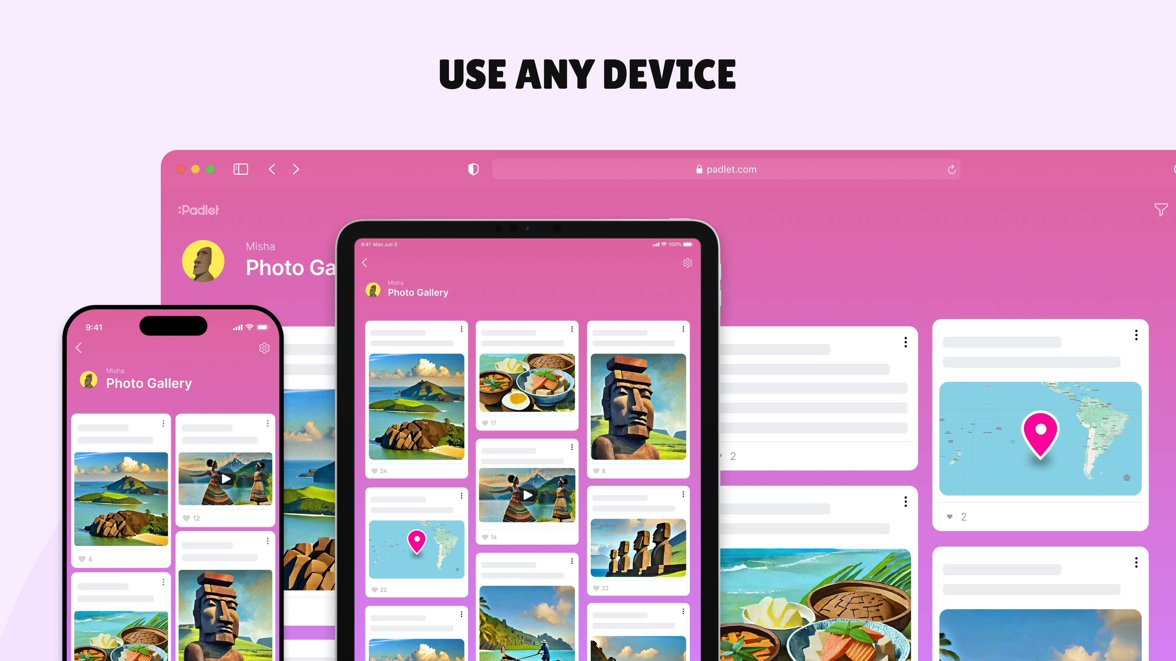 Padlet Use anywhere on any device. 45 languages. Apps for web, Chromebook, Mac, PC, iOS, Android.