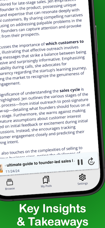 PodSized.io Key Insights & Takeaways