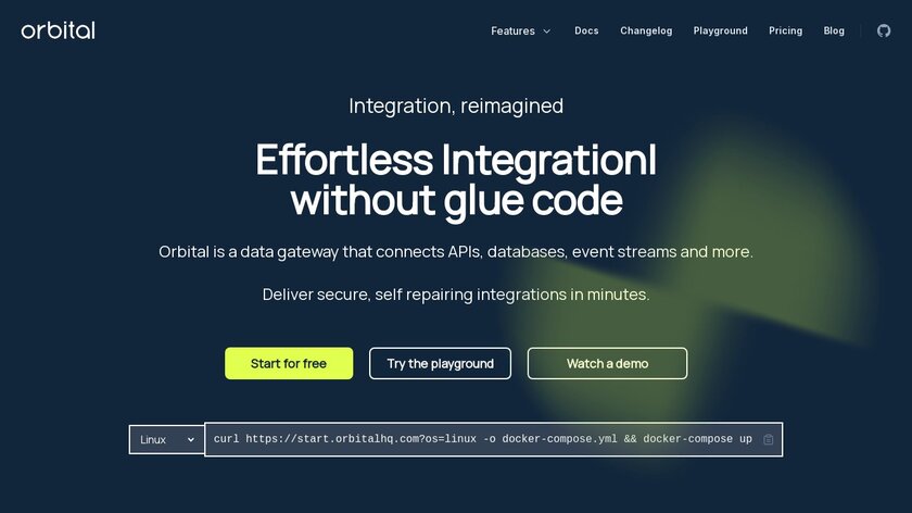 Orbital API Landing Page