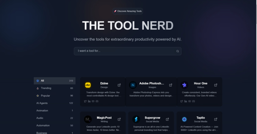 The Tool Nerd Home page The Tool Nerd Home page