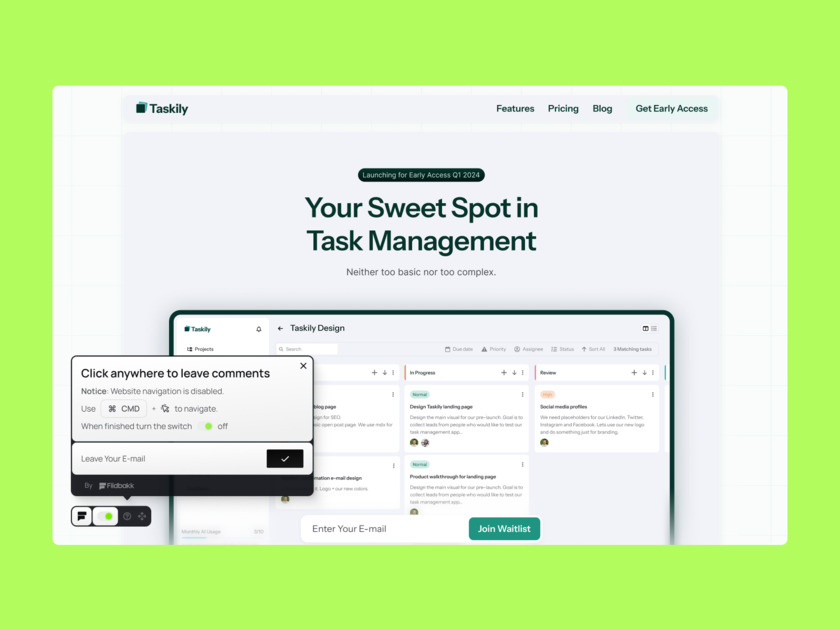Fiidbakk Landing Page