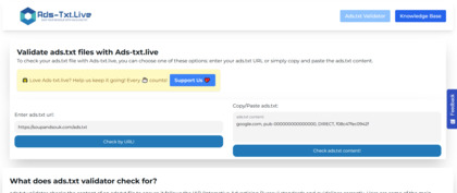 Ads-txt.live screenshot