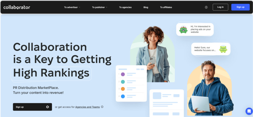 Collaborator.pro Landing Page