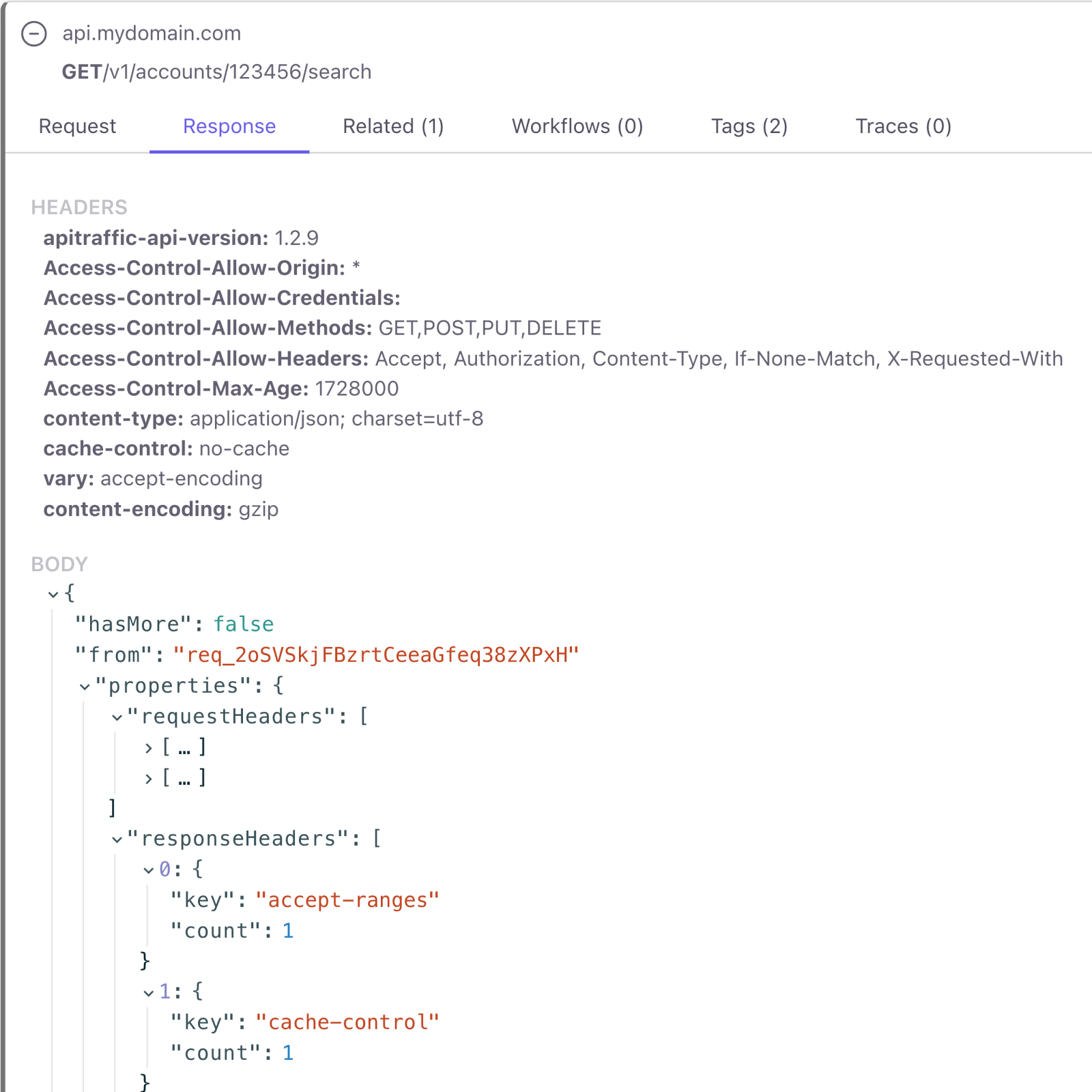 ApiTraffic.io API Request Log