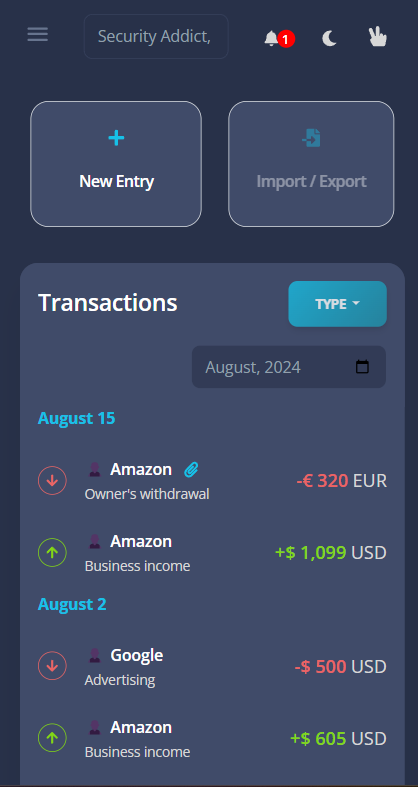 Zerocrat transactions