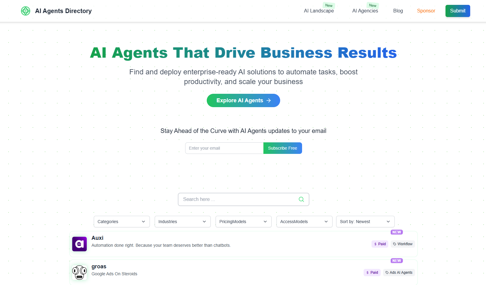 AI Agents Directory 