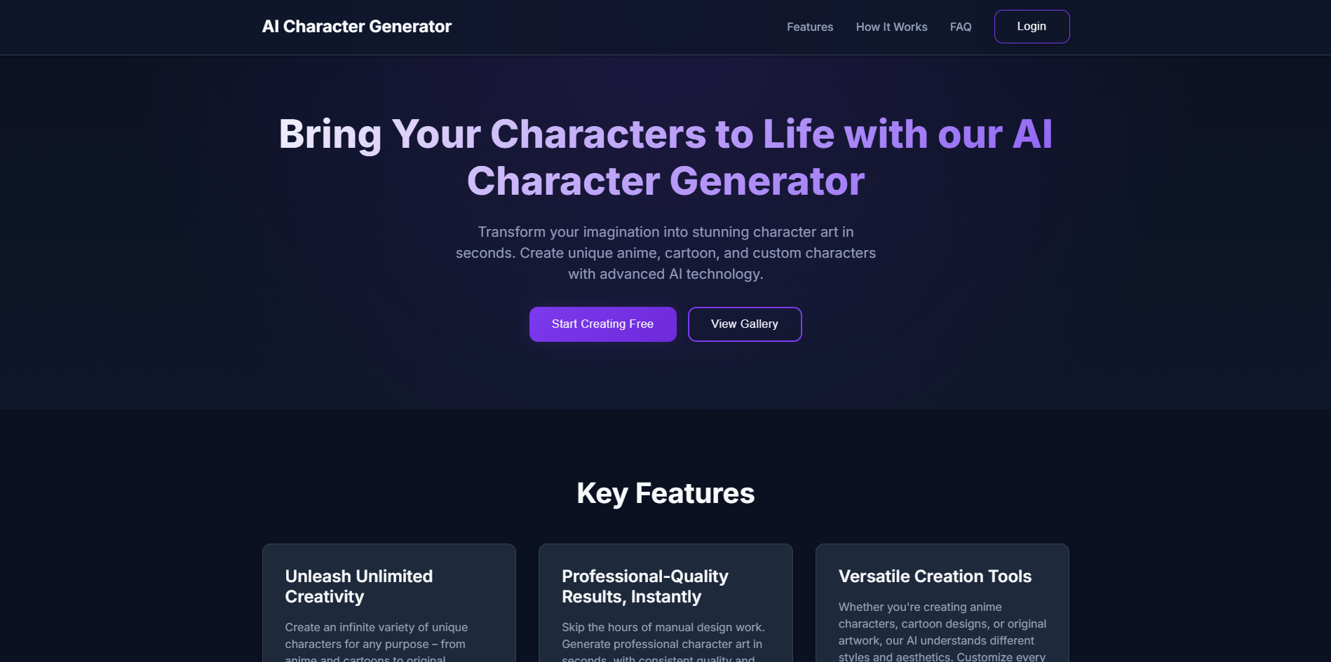 AI Character Generator 