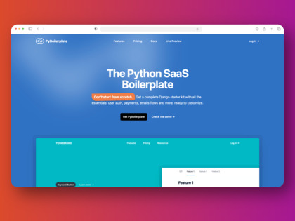 PyBoilerplate screenshot