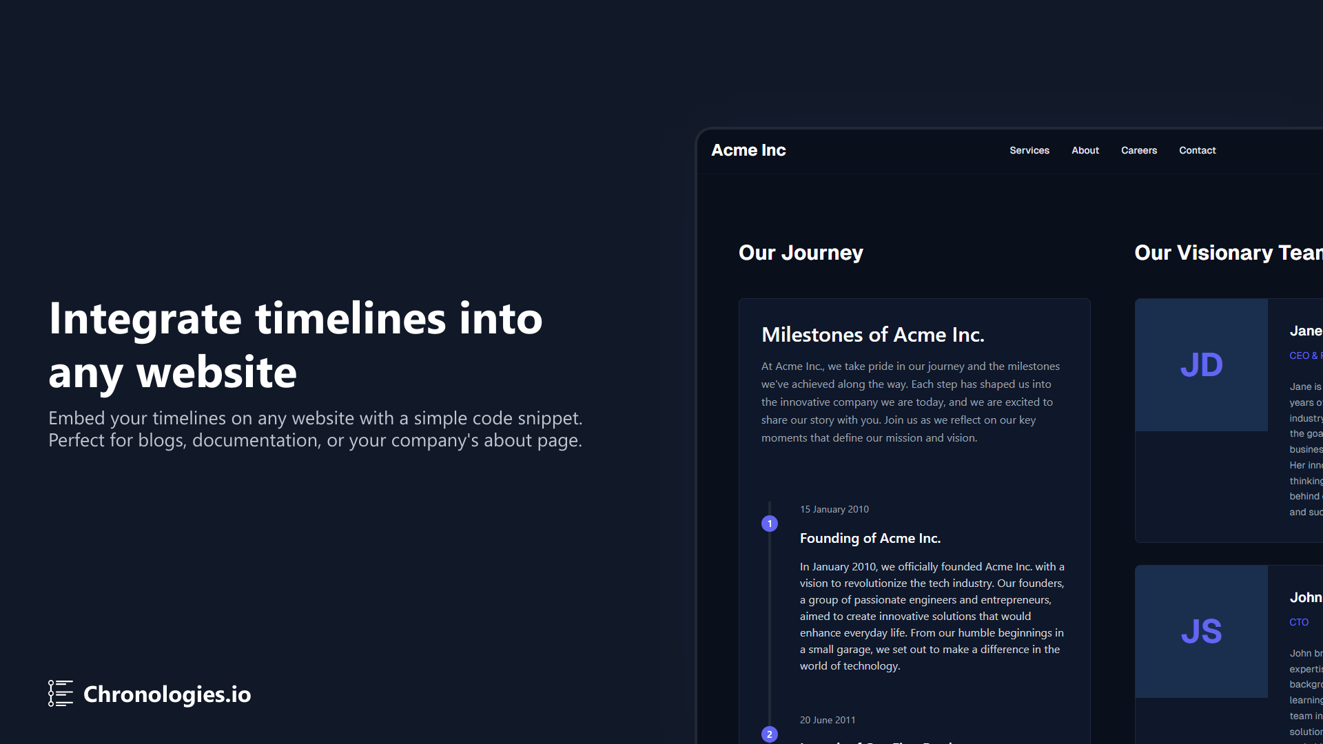 Chronologies.io 