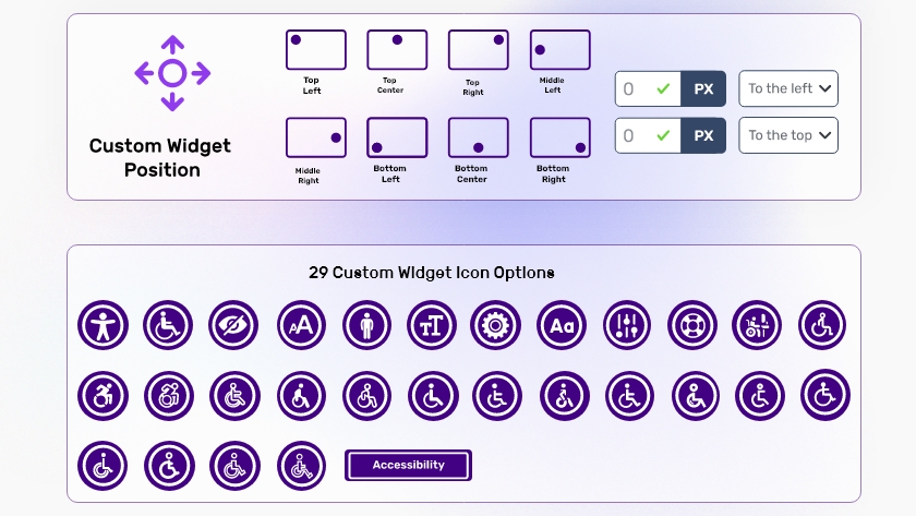 SkynetTechnologies All in One Accessibility Customization Setting of All in One Accessibility