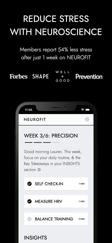 NEUROFIT App Reduce Stress With Neuroscience