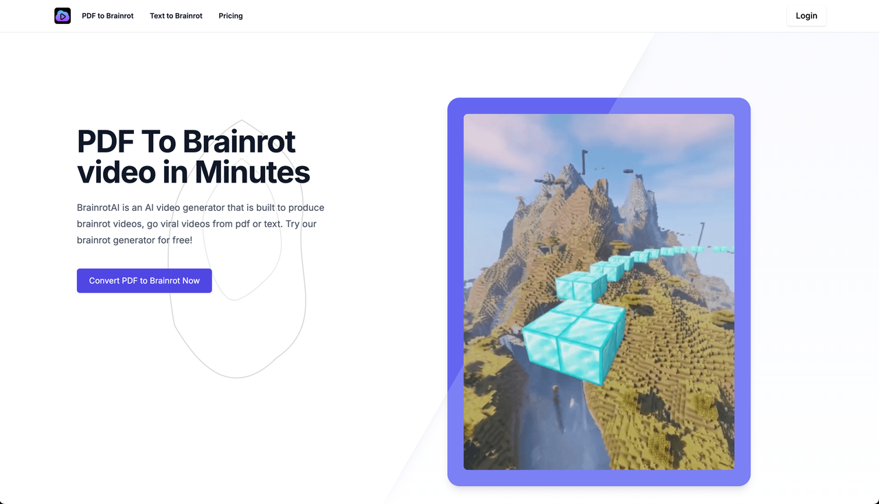 BrainrotAI.net Website Homepage