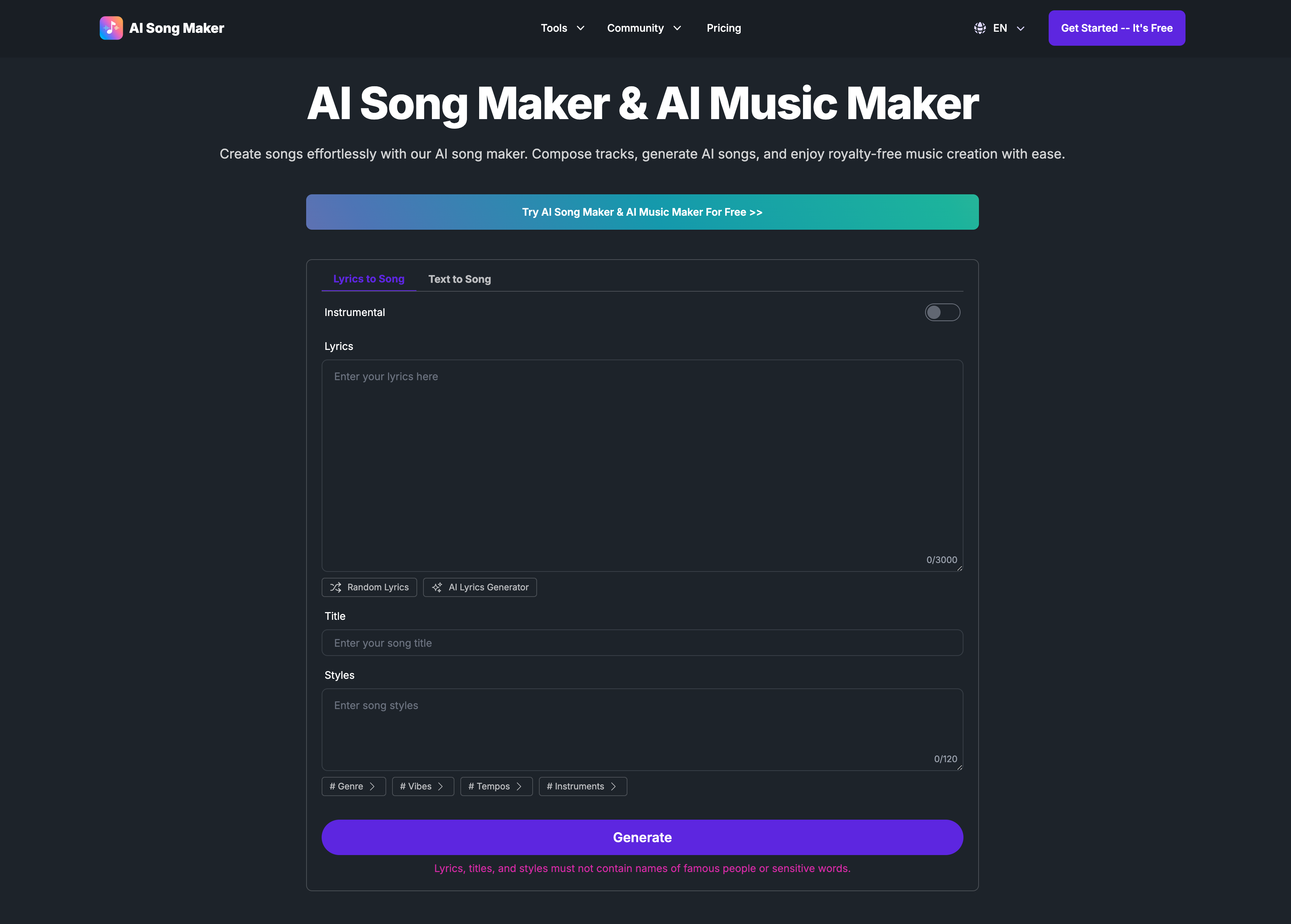 AISongMaker.io 