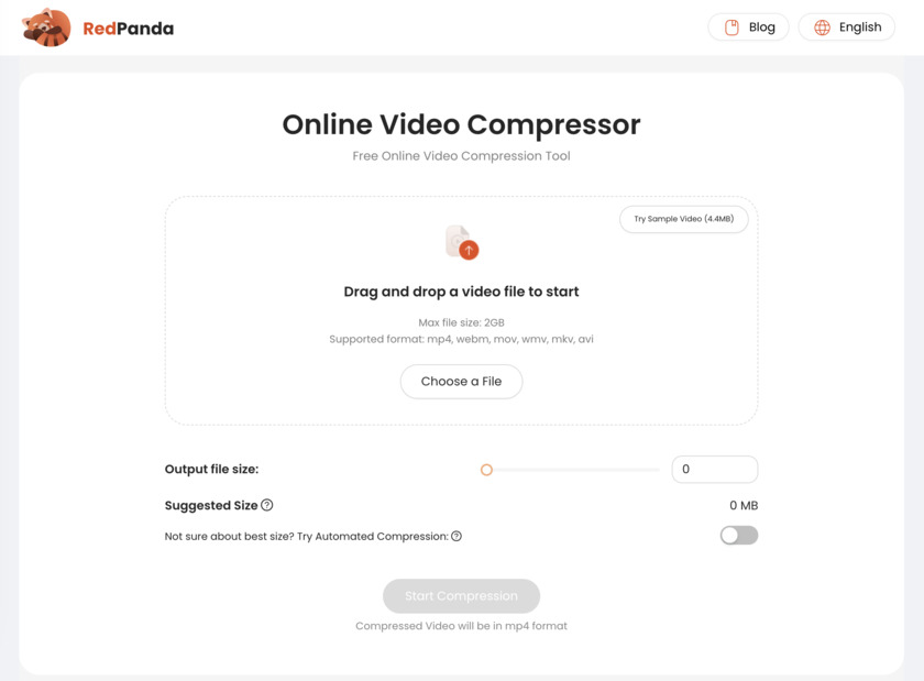 Redpanda Compress Landing Page