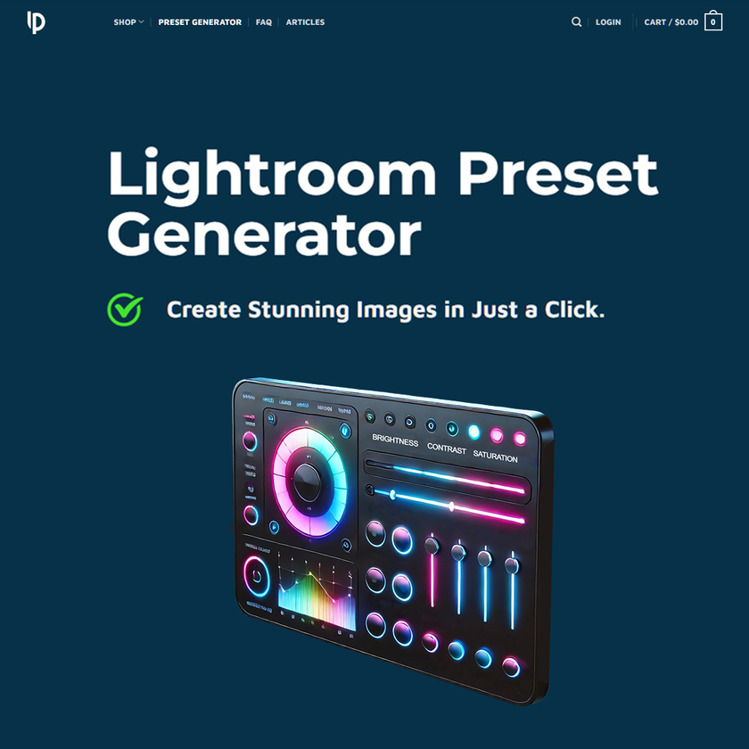 Legendary Presets Landing Page