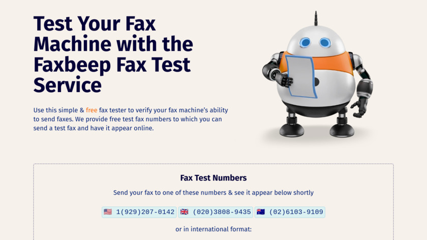 faxbeep Faxbeep homepage