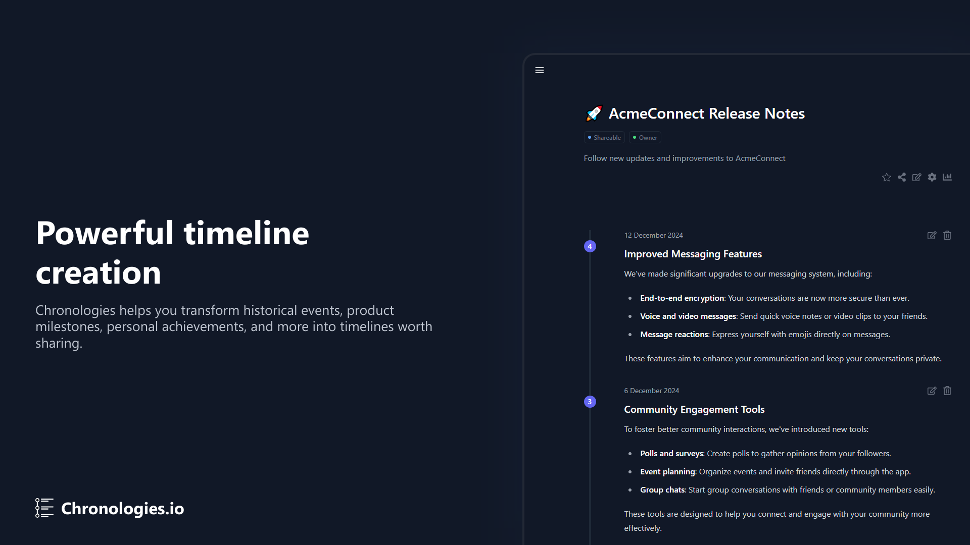 Chronologies.io 