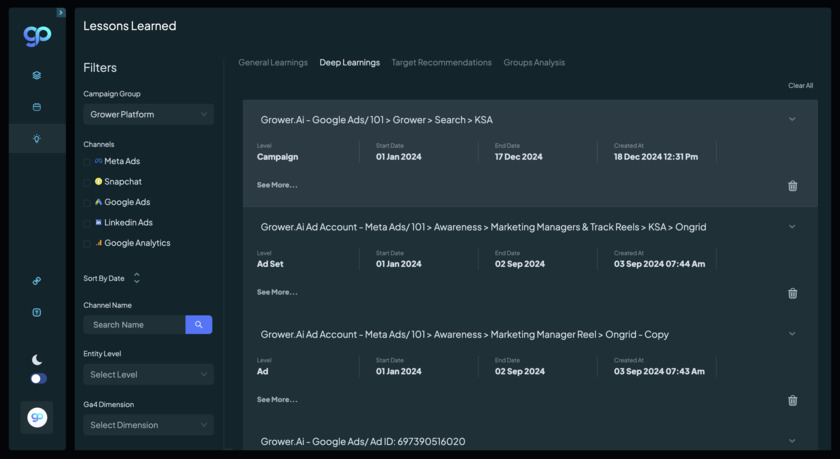 Grower Platform Landing Page