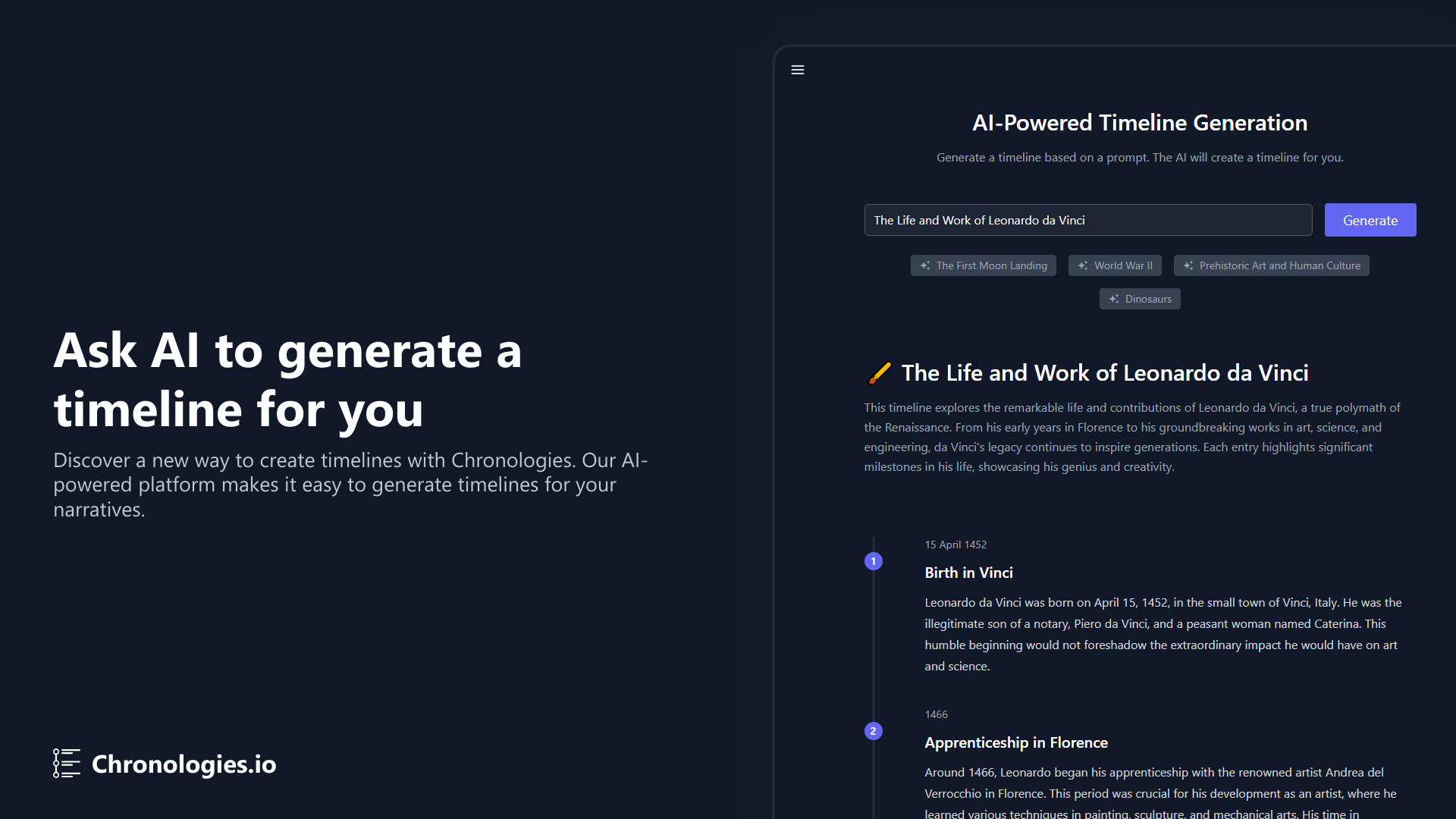 Chronologies.io 