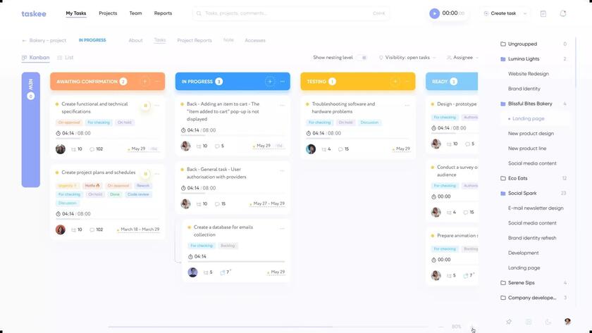 Taskee.pro Landing Page