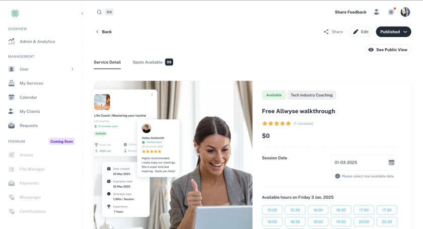 Allwyse.io Landing Page