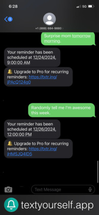 Text Yourself App image