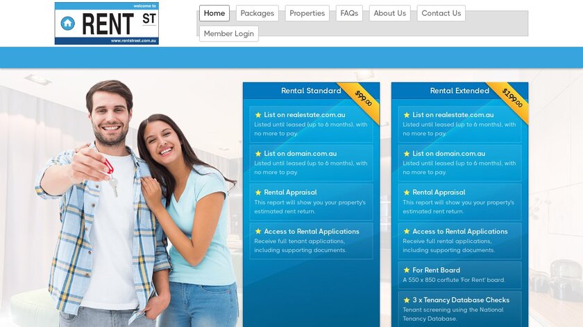 Rent Street AU Landing Page