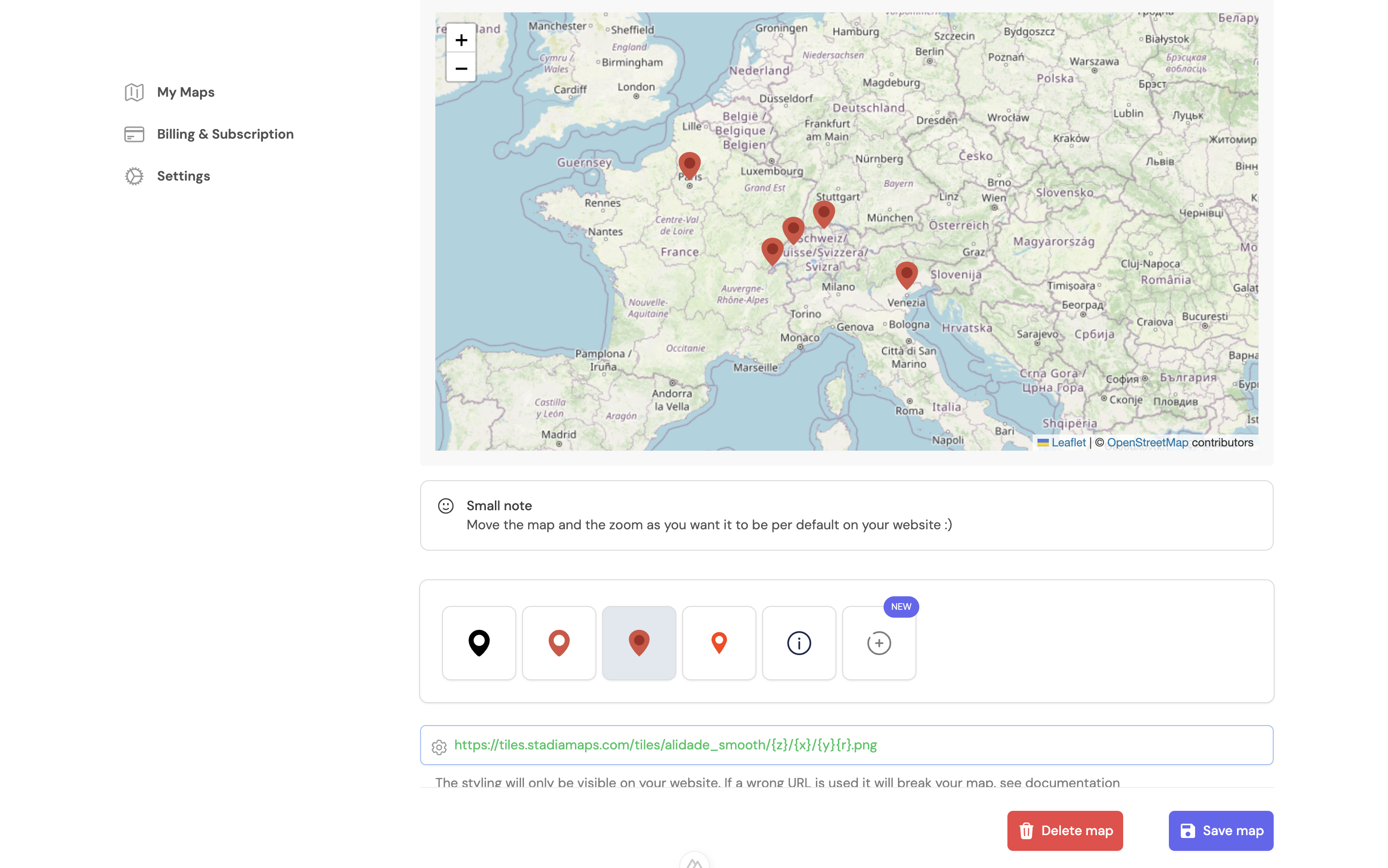 mamap.io Map editing